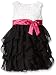 American Princess Girls' 3 Color Ruffle Corkscrew Dress