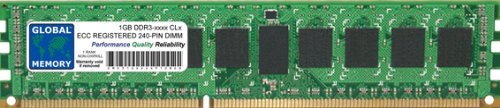1GB DDR3 800/1066/1333MHz 240-PIN ECC REGISTRERAD DIMM (RDIMM) MINNE RAM FÖR SERVERAR/ARBETSSTATIONER/MOTORBOARDS (1 RANK NON-CHIPKILL)
