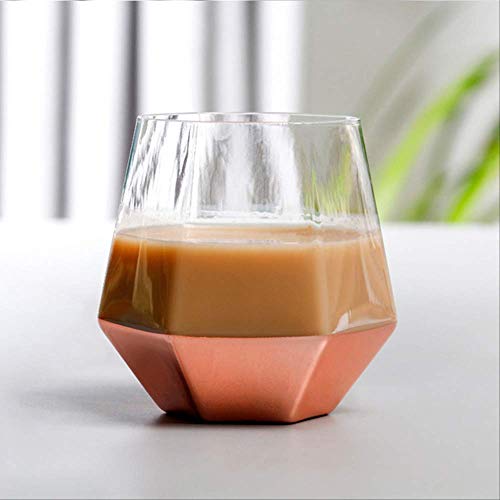 Coffee mugs XGZITONG coffee mug Glass Wine Glass Hexagon Juice Cup Bar Beer