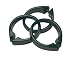 Carnation Home Fashions "Snap" Plastic Shower Curtain Hooks, Evergreen