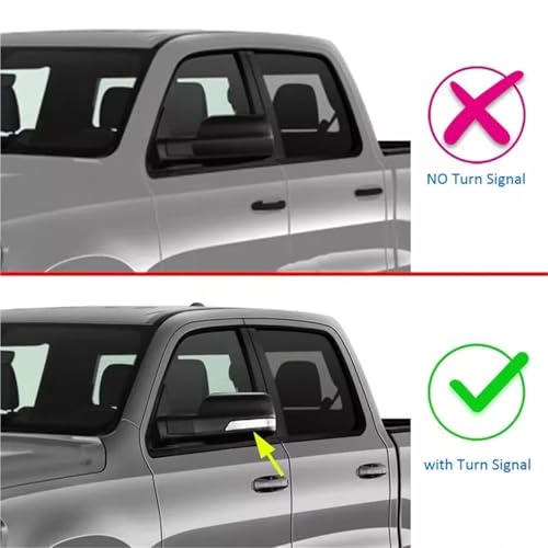 Couvercle rétroviseur extérieur Dodge Ram 1500 noir brillant - 3