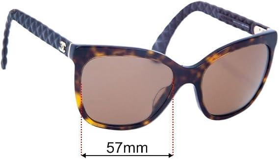 Sunglass Fix Replacement Sunglass Lenses Compatible with Chanel 5288-Q-A 57mm
