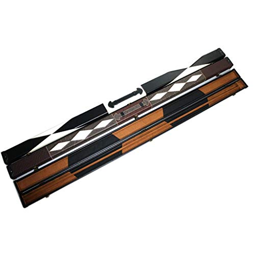 Boîte de billard rigide étui pour queue de billard 157cm rangement de deux queues MU café - 4
