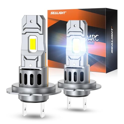 Image of SEALIGHT S2S H7 H7LL Light Bulbs Wireless 40000LM, 800% Brighter H7 LED Fog Bulbs 6500K Cool White, Plug and Play, No Adapter Required, IP68 Waterproof, Pack of 2