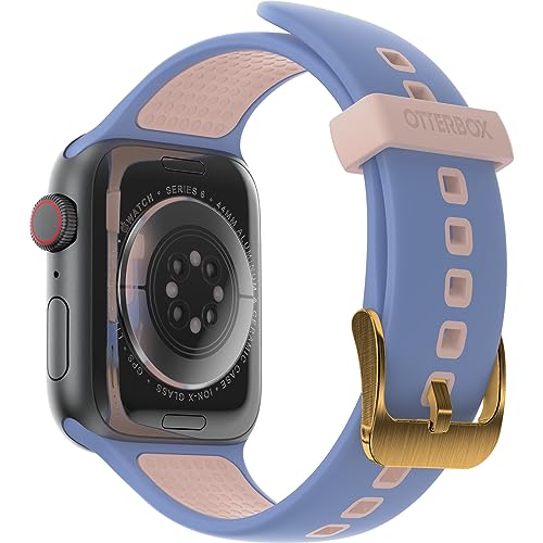 OtterBox All Day Watch Band for Apple Watch 44/45/46mm, Replacement Durable Soft Touch Silicone Strap for Apple Watch Blue/Beige