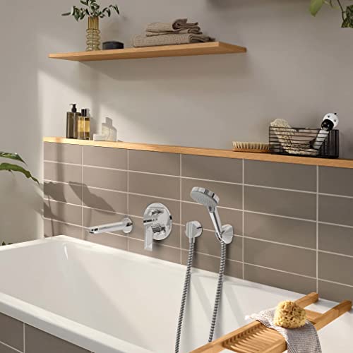 Hansgrohe Rebris E Single Lever Bath Mixer for Concealed Installation with Integrated Security Combination According to EN1717 for iBox Universal Chrome - Image 4