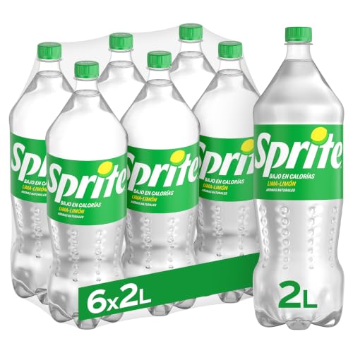 Sprite Lima Limón Zero Azúcar, Refresco, Pack 6 Botellas 2 L