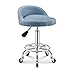 Dekoracyjne stołki stołki stołki, z tylną wysokość odpoczynku Regulowany Strona główna Kuchnia Kuchnia Krzesło Krzesło 360 ° Krzesło obrotowe (rozmiar: 38 * 47-5 9CM, Kolor: b)