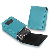 Cerrar con velcro. CAISON Funda de Piel sintética para cámara compacta Canon IXUS 285 HS 190 185 / Sony Cyber-Shot DSC WX350 WX220 W830 W810 W800