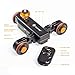 TARION Y5D Autodolly Electric Slider Motorized Pulley Car Cine Dollies Rolling Skater with Wireless Remote for DLSR Camera Video Camcorder Smart Phone