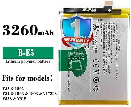 Image of Original B-E5 Battery for VIVO Y81 /Y83 / 1802 /1808 / V1732A / Y83A / Y81S Battery with 1 Year warrenty ****(G00237)