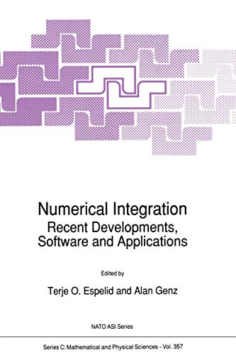 Numerical Integration: Recent Developments, Software and Applications view 2