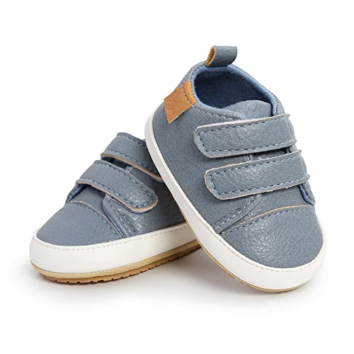 Image of Clowora Baby Boys Girls Shoes Non-Slip Rubber Sole Sneakers Infant First Walking Toddler Crib Shoes Newborn Loafers Flats.