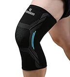 Joelheira de Compressão Profissional Armor para Academia Crossfit Musculação Corrida Bike Volei Basquete - Para proteção e recuperação do joelho (M)