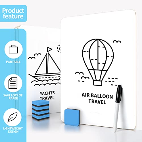 Dry Erase Lapboards, Pandri 36 Pack Double Sided 12.5 X 9 Inch Dry Erase Boards With 36 Erasers And 36 Markers, Whiteboards For Kids Students Classroom Teacher Supplies #TOP4