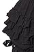 Mikan Tsumiki MT Women Lolita Bloomers Victorian Ruffle Petticoat Pantloons Frilly Goth Steampunk Maid Pirate Clown Shorts Bottoms Black XL