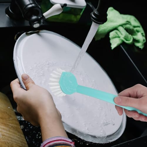 Foto von com-four® 4X Spülbürste, Küchenbürste zum Abwaschen, Geschirrbürste