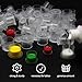 Tattoo Ink Caps Large - Autdor 1000Pcs Tattoo Cups 17mm Disposable Tattoo Ink Cups With Base Microblading Pigment Caps for Tattoo Permanent Makeup Container Cap Tattoo Accessories Tattoo Supplies