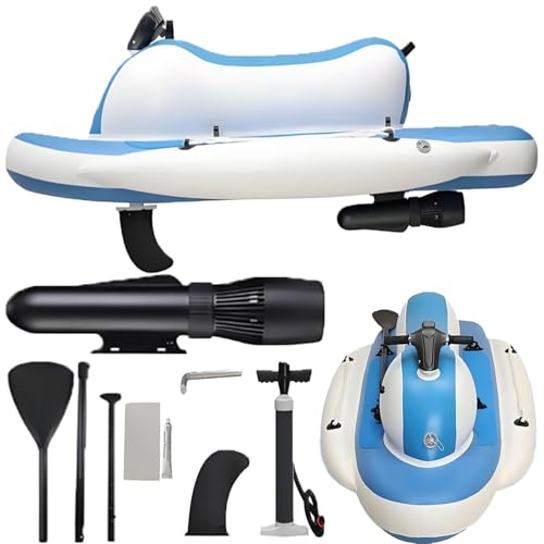 smafoseedding Scooter Acuático Eléctrico Subacuático 2026 con Scooter De Buceo: Lancha/Kayak Inflable Eléctrico, Velocidad De Remo De 3 A 11 Km/H, Inmersión De hasta 40 M De Profundidad 500W