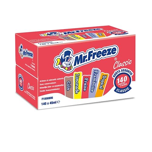 MISTER FREEZE Paletas Clásicas sabores surtidos - 140 x 45 ml