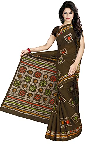 Image of TAMAIRA FASHION Mulmul Pure Cotton Saree For Woman Batik Printed |Office Wear Daily Wear Sarees For Women Without Blouse Piece(Available in 9 Colours)