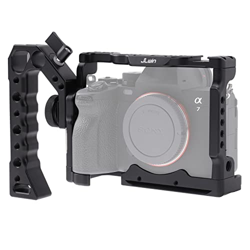 Image of A7 IV Cage Support, Hersmay Camera Cage with Top Handle for Sony A7 IV / A7S III Full Frame mirrorless Camera