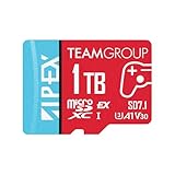 TEAMGROUP APEX Carte 1 To pour Nintendo Swith2 Micro SDXC Express UHS-I U3 A1 V30, R/W jusqu'à 800/700 Mo/s avec adaptateur TAPMSDE1TIV30A102