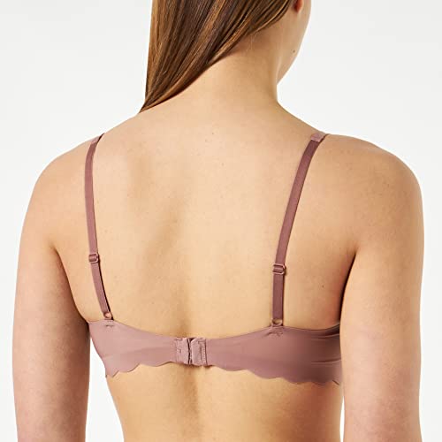 Sloggi Damen Recycelte Mikrofaser BH Zero Microfibre 2.0 H Soft Bra, ohne Bügel, Gepolstert, Verstellbare Träger, L, Cacao – Ansicht 2