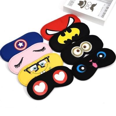 FOLA Fabric Moolyavaan Products Multicolour Sleep Eye Mask Comfortable & Super Soft Sleeping Mask Complete Light Blocking For Women, Men & Kids Eye Shade (Multi)|(3) (B0CGXFHX2V) Amazon Price History, Amazon Price Tracker