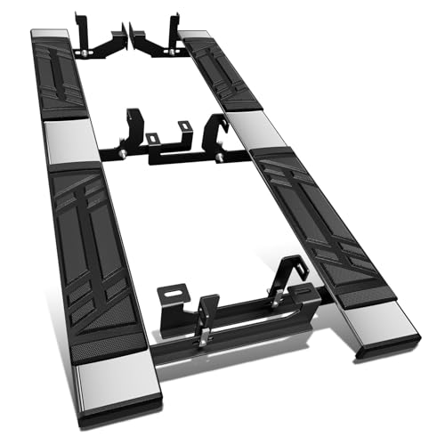DNA MOTORING 6.5 Inches Flat Board Side Steps Running Boards Compatible with Chevy Traverse 2018-2023 / Traverse Limited 2024, STEPB-U-TRV18-T1