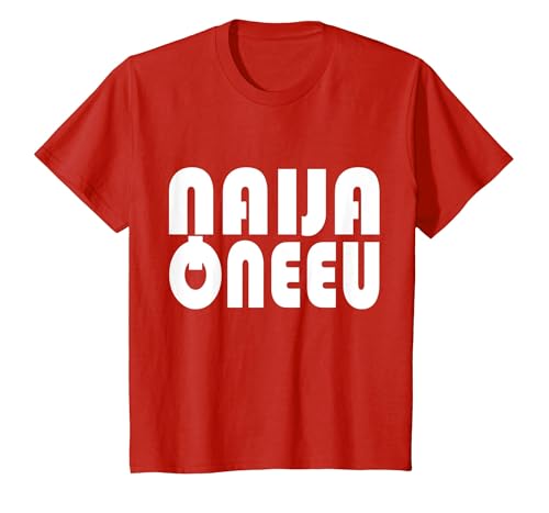 Naija (Nigeria) Queen T-Shirt, Youth, Red, Large