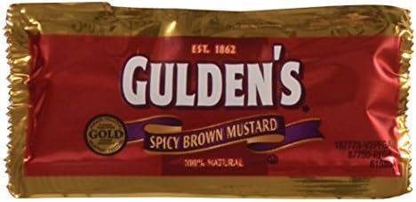 Gulden's Spicy Brown Mustard Packets, 0.32 Ounce (Pack of 500)