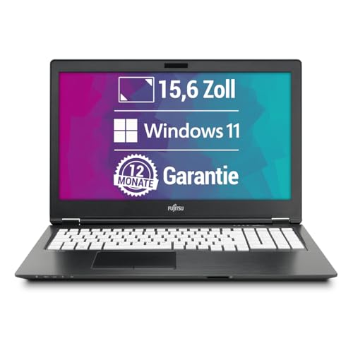 Fujitsu LifeBook U758 15,6 Zoll Full HD Laptop Intel Core i5-7200U@ bis zu 3,1 GHz 8 GB 512 GB SSD mit Windows 11 Pro & GRATIS Antiviren-Software inkl. 12 Monate Garantie