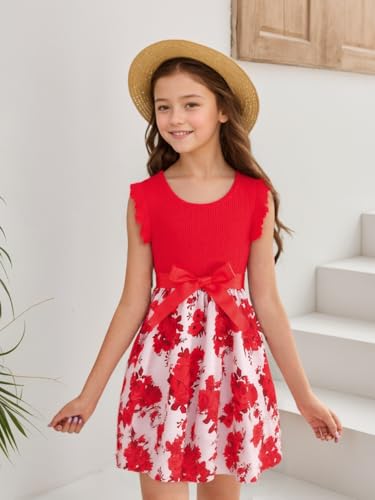 Image of Toddler Girls Tutu Dresses Cute Casual Short Sleeve Dress for Summer Daily Home School Party 2-8T