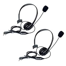 Overhead earphone with adjustable microphone; the microphone can be adjusted to fit your mouth, making your calls more convenient and simple Overhead Earpiece with PPT and remote microphone; talk directly without picking up the radio Portable walkie-...