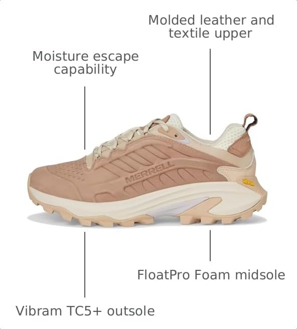 Image of Merrell Womens Moab Speed 2 Leather Waterproof