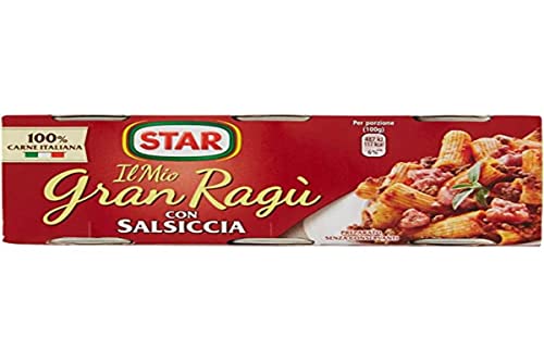 Ragù con Salsiccia, 3 porzioni da 100g ciascuna
