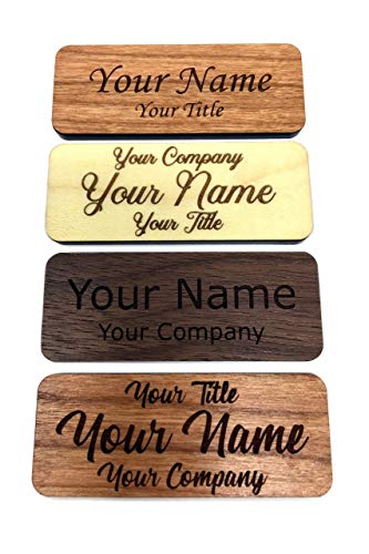 Fisharply Employee Name Tags (Cherry, 2.5