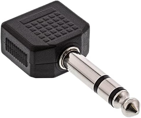 InLine 99304 adapter audio, wtyczka jack 6,3 mm stereo do 2 x 3,5 mm jack gniazdo stereo