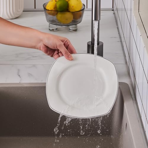 Karaca Padoca 26-teiliges Tafelservice für 6 Personen – Elegantes Frühstücksset aus Edlem Porzellan mit Tellern, Schalen, Tassen und Servierplatten