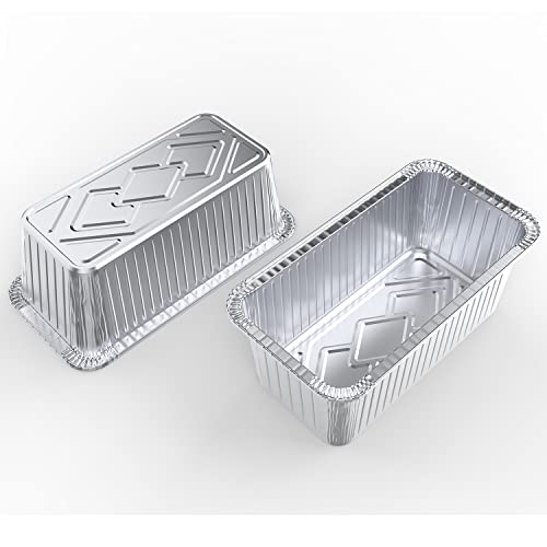 Ballhull 30 Pcs Disposable Tin Foil Loaf Pans 2Lb, 8.5 "X 4.5" X 2.5 "Aluminum Foil Bread Box For Baking Cakes, Bread, Meatloaf, Lasagna #TOP2