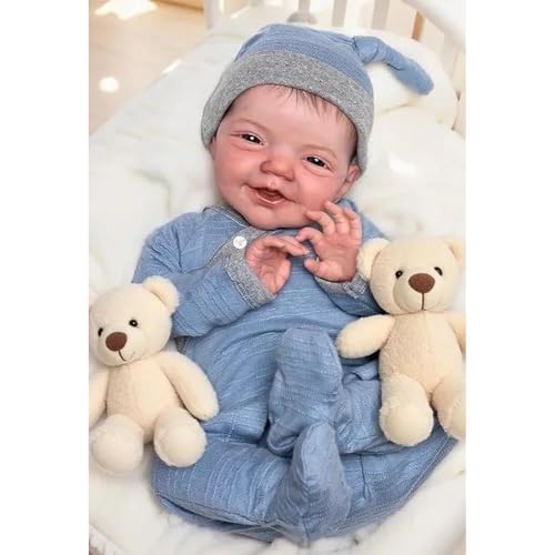 Muñeco Reborn Niño Realista 20 Pulgadas Silicona miniatura 1