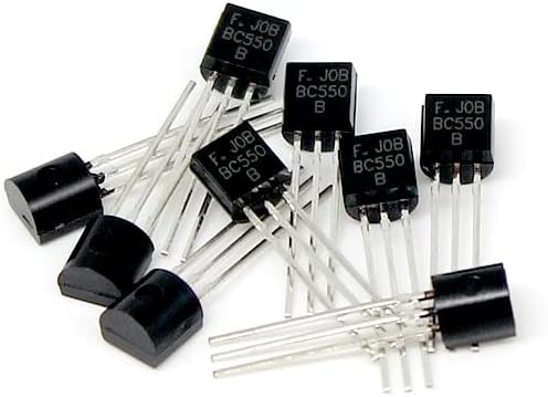 AAKOMA Transistor 50pcs BC550 Transistors kit Silicon NPN Transistor TO-92 45v 100mA Amplifier BJT Triode Diode Transistor in Stock