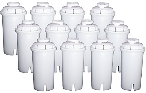 Sapphire Water Filters compatible with Sapphire, Brita and Pur Pitchers, 12-Pack