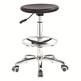 SFKLYU Industrial Polyurethane Stool, Ergonomic Drafting Stool, Adjustable Height Heavy Duty for Home, Auto, Lab, Cleanroom,A1