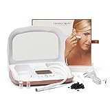 Trophy Skin MicrodermMD - At Home Microdermabrasion Machine - Anti Aging and Acne Spot Treatment - Includes Real Diamond and Pore Extractor Tips to Rejuvenate Skin and Help with Acne Scars - White