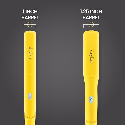 Drybar The Tress Press Straightening Iron 1\" - Ionic Technology for Smooth, Shiny Hair - Straighten or Wrap Around Barrel to Create Curls, Waves, or Sleek Styles