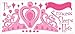 RoomMates RMK1787GM Princess Sleeps Here Peel and Stick Giant Wall Decal with Personalization , Pink