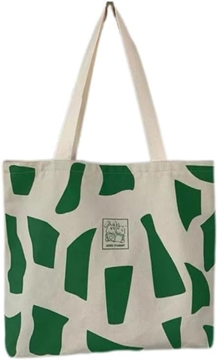 Sacolas de lona, bolsa de ombro de grande capacidade com zíper, sacola moderna, adequada para o dia a dia dos compradores