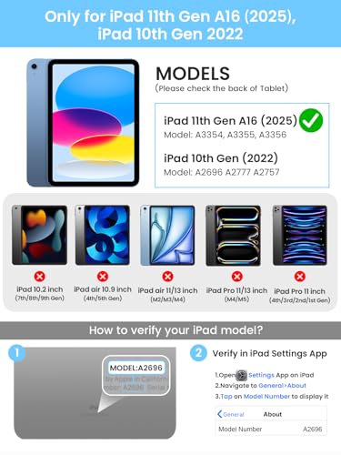 Image of typecase Touch iPad 11th 10th Generation Case with Keyboard (11 inch 2025, A16 & 10.9 inch 2022) - 360 Rotatable, 11-Color Backlit, Multi-Touch Trackpad, Pencil Holder, Thin & Light - Silver